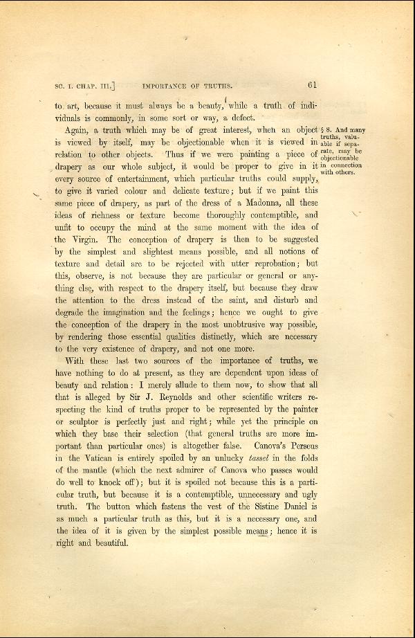 'Modern Painters' Volume I (1846 edition): Part II: Section I: Chapter III: Page 61