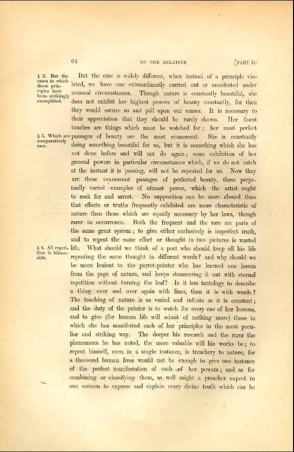 'Modern Painters' Volume I (1846 edition): Part II: Section I: Chapter IV: Page 64