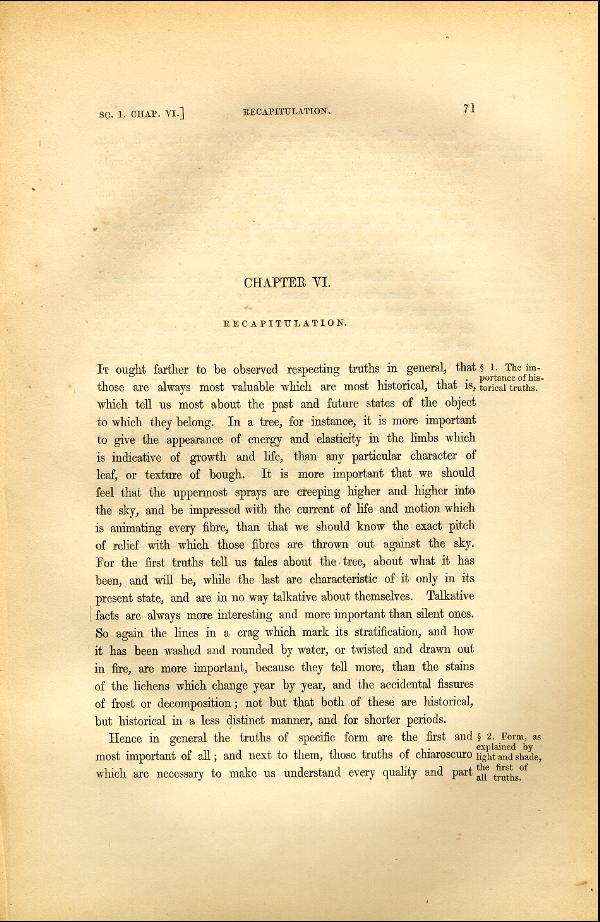 'Modern Painters' Volume I (1846 edition): Part II: Section I: Chapter VI: Page 71