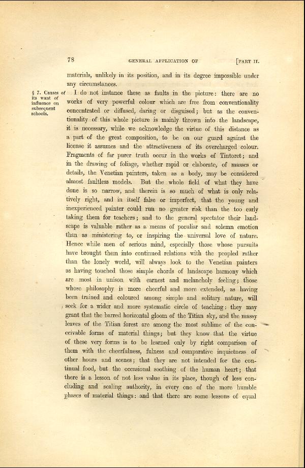 'Modern Painters' Volume I (1846 edition): Part II: Section I: Chapter VII: Page 78