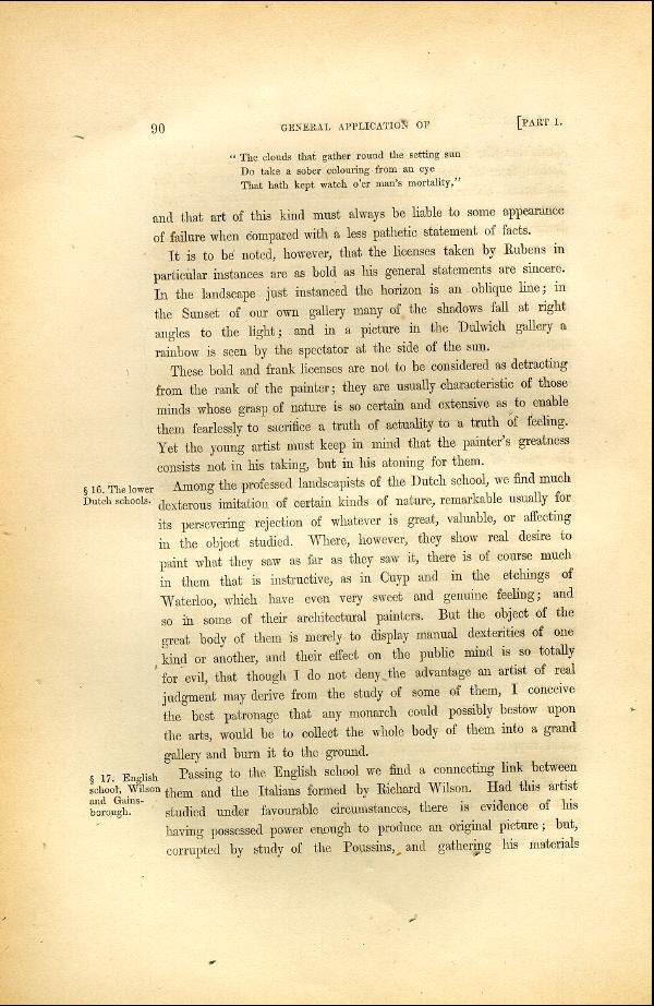 'Modern Painters' Volume I (1846 edition): Part II: Section I: Chapter VII: Page 90