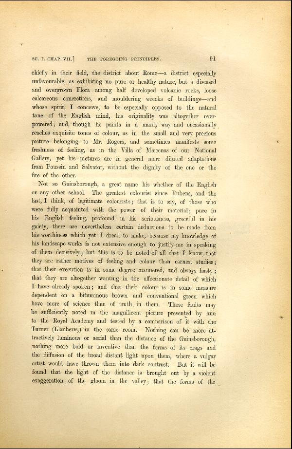 'Modern Painters' Volume I (1846 edition): Part II: Section I: Chapter VII: Page 91