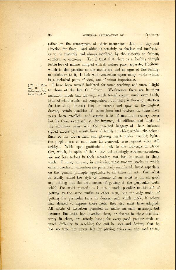 'Modern Painters' Volume I (1846 edition): Part II: Section I: Chapter VII: Page 94