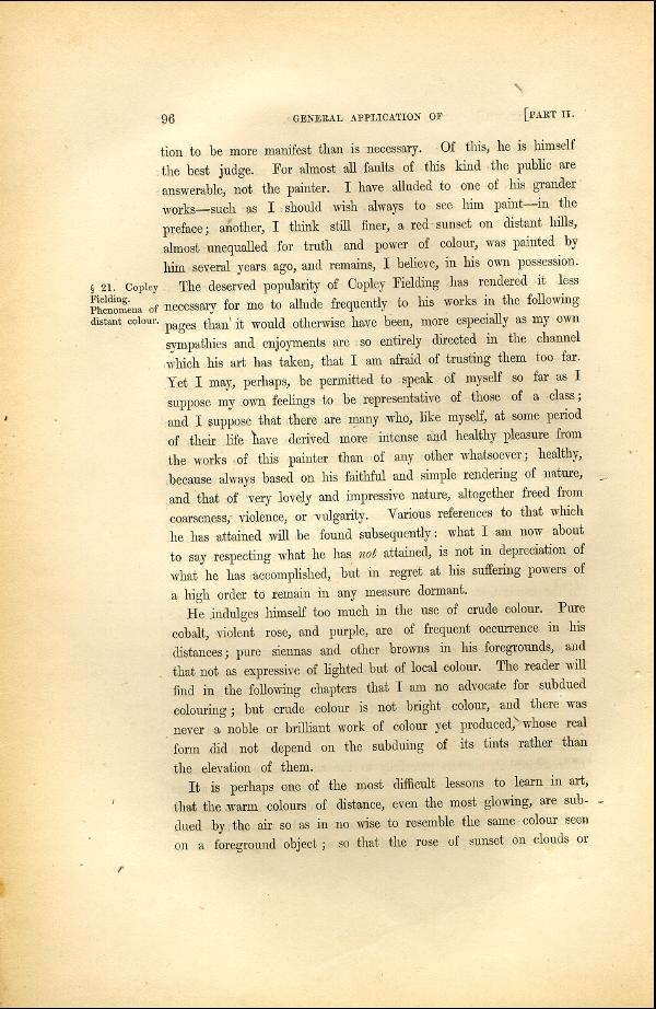 'Modern Painters' Volume I (1846 edition): Part II: Section I: Chapter VII: Page 96