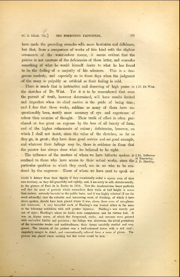'Modern Painters' Volume I (1846 edition): Part II: Section I: Chapter VII: Page 99