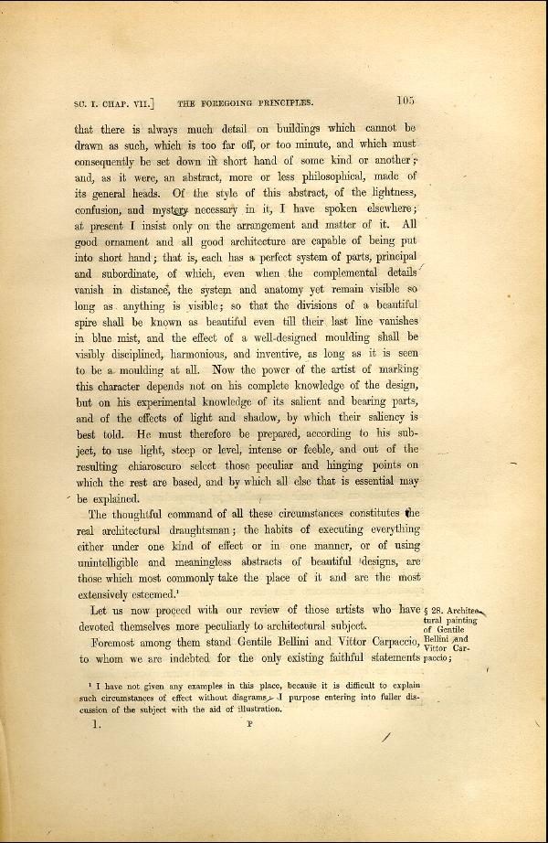 'Modern Painters' Volume I (1846 edition): Part II: Section I: Chapter VII: Page 105