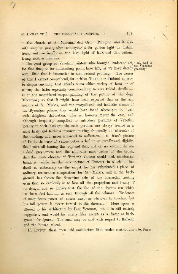 'Modern Painters' Volume I (1846 edition): Part II: Section I: Chapter VII: Page 107
