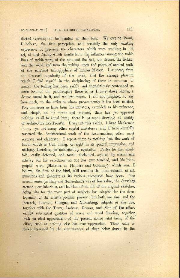 'Modern Painters' Volume I (1846 edition): Part II: Section I: Chapter VII: Page 111
