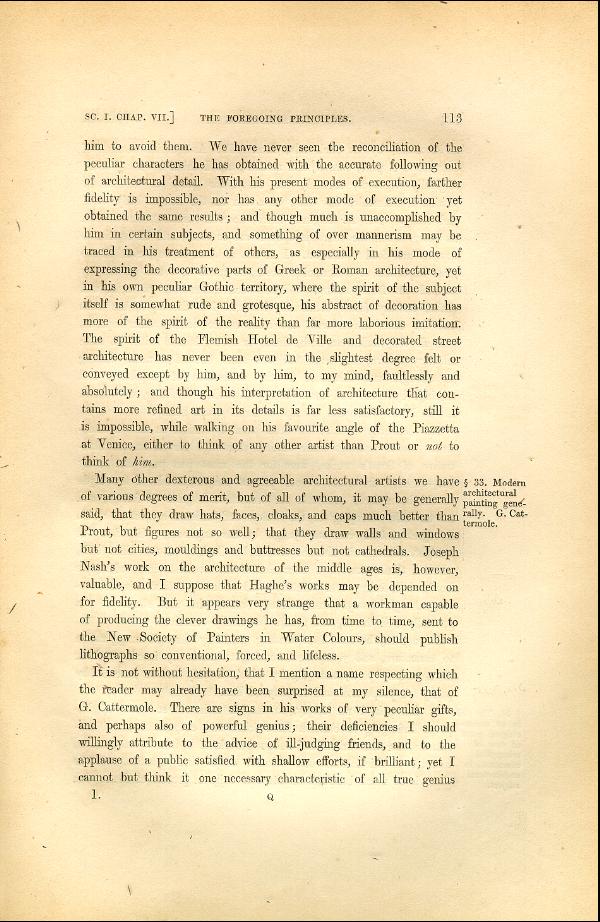 'Modern Painters' Volume I (1846 edition): Part II: Section I: Chapter VII: Page 113