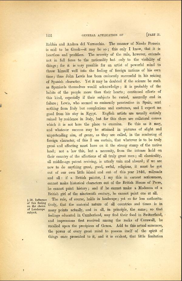 'Modern Painters' Volume I (1846 edition): Part II: Section I: Chapter VII: Page 122