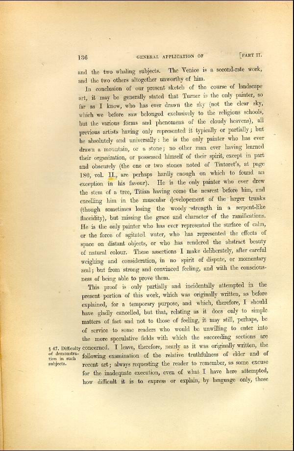 'Modern Painters' Volume I (1846 edition): Part II: Section I: Chapter VII: Page 136