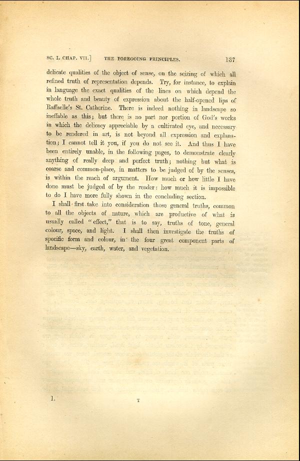 'Modern Painters' Volume I (1846 edition): Part II: Section I: Chapter VII: Page 137