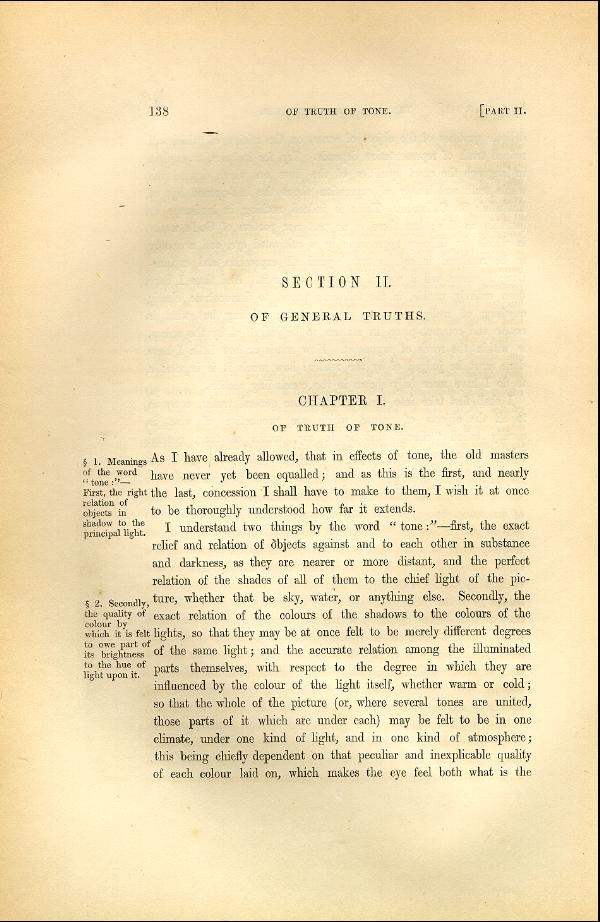 'Modern Painters' Volume I (1846 edition): Part II: Section II: Chapter I: Page 138