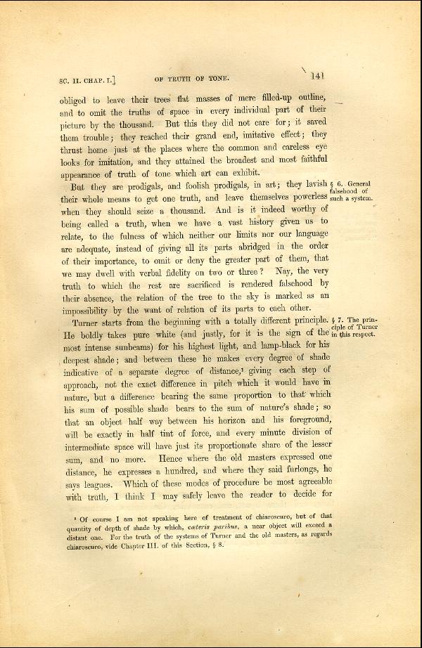 'Modern Painters' Volume I (1846 edition): Part II: Section II: Chapter I: Page 141