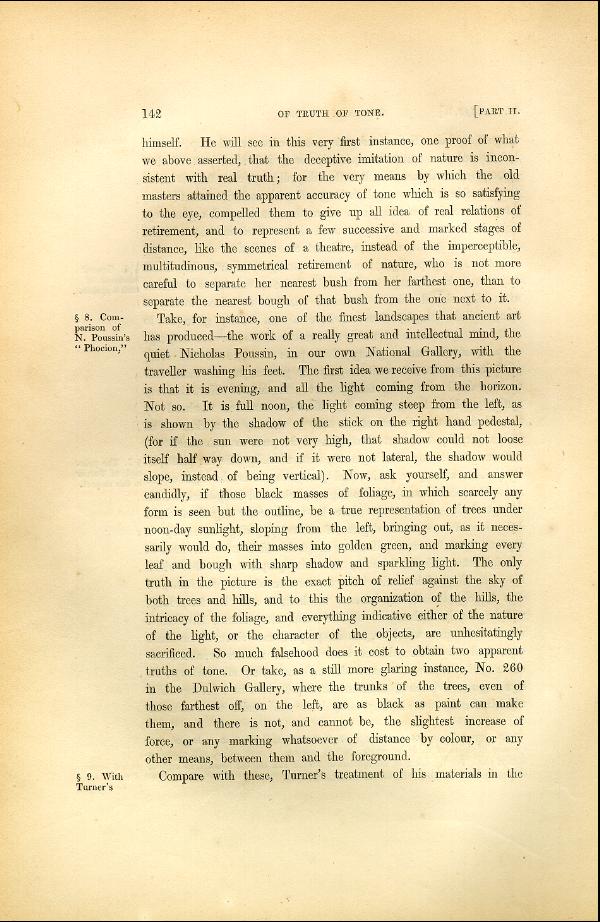 'Modern Painters' Volume I (1846 edition): Part II: Section II: Chapter I: Page 142