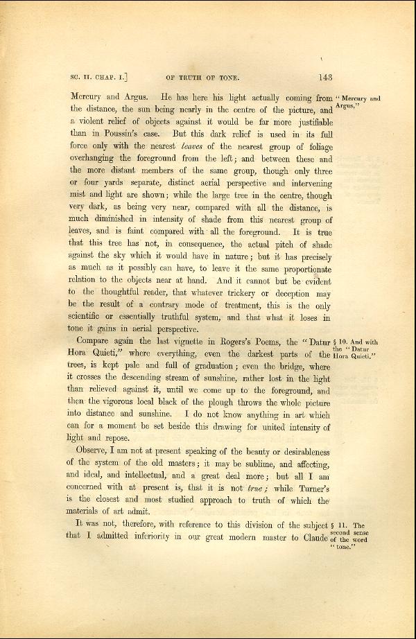 'Modern Painters' Volume I (1846 edition): Part II: Section II: Chapter I: Page 143