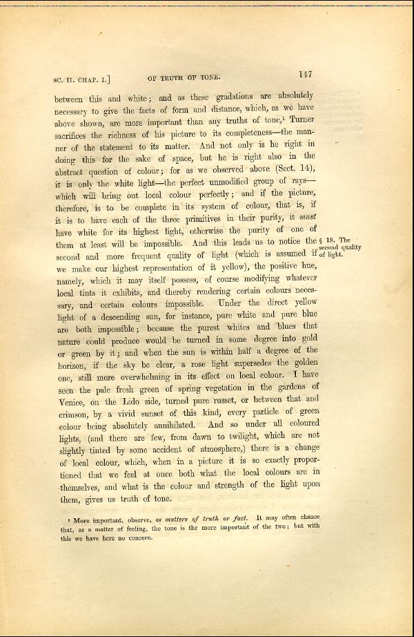 'Modern Painters' Volume I (1846 edition): Part II: Section II: Chapter I: Page 147