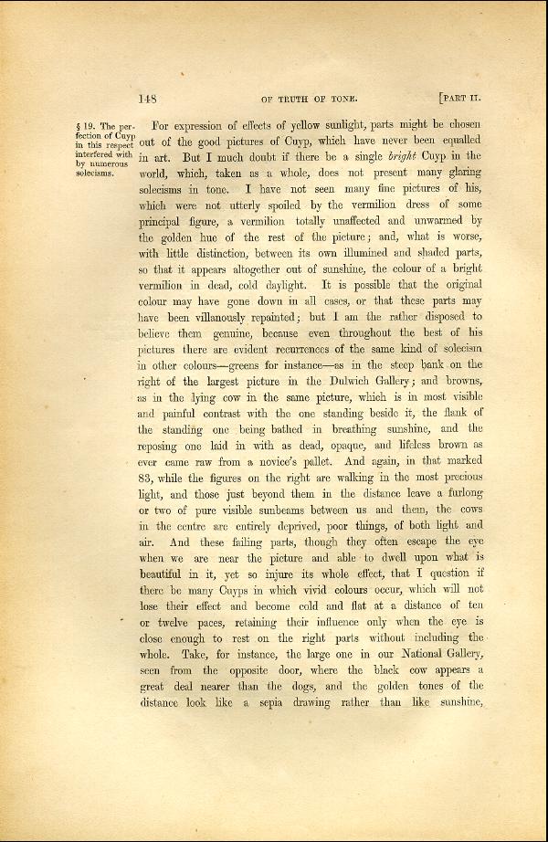 'Modern Painters' Volume I (1846 edition): Part II: Section II: Chapter I: Page 148