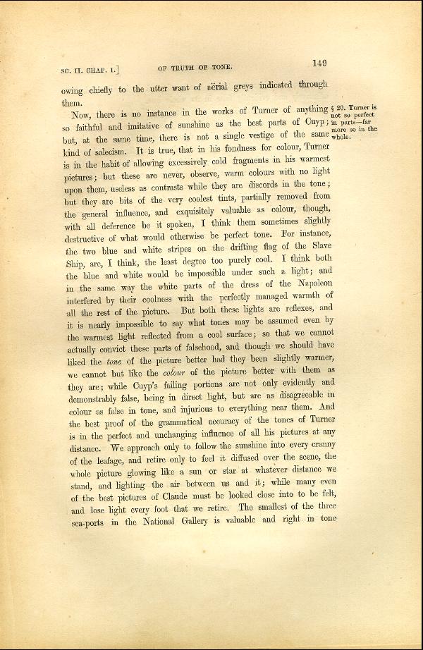 'Modern Painters' Volume I (1846 edition): Part II: Section II: Chapter I: Page 149