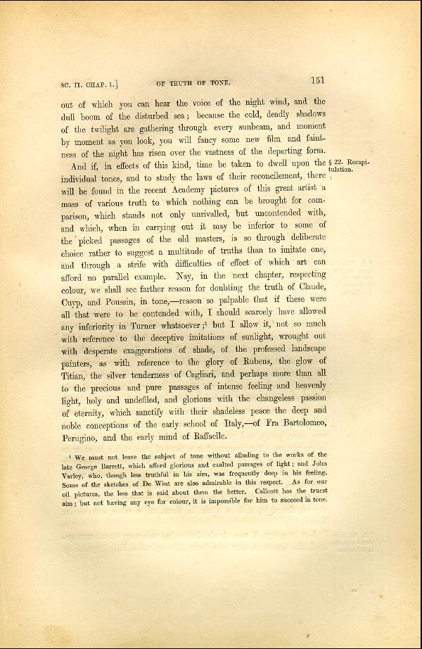 'Modern Painters' Volume I (1846 edition): Part II: Section II: Chapter I: Page 151