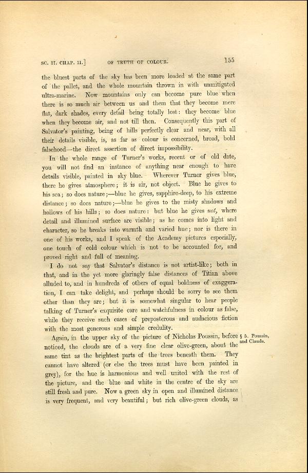 'Modern Painters' Volume I (1846 edition): Part II: Section II: Chapter II: Page 155