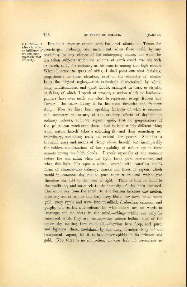 'Modern Painters' Volume I (1846 edition): Part II: Section II: Chapter II: Page 158