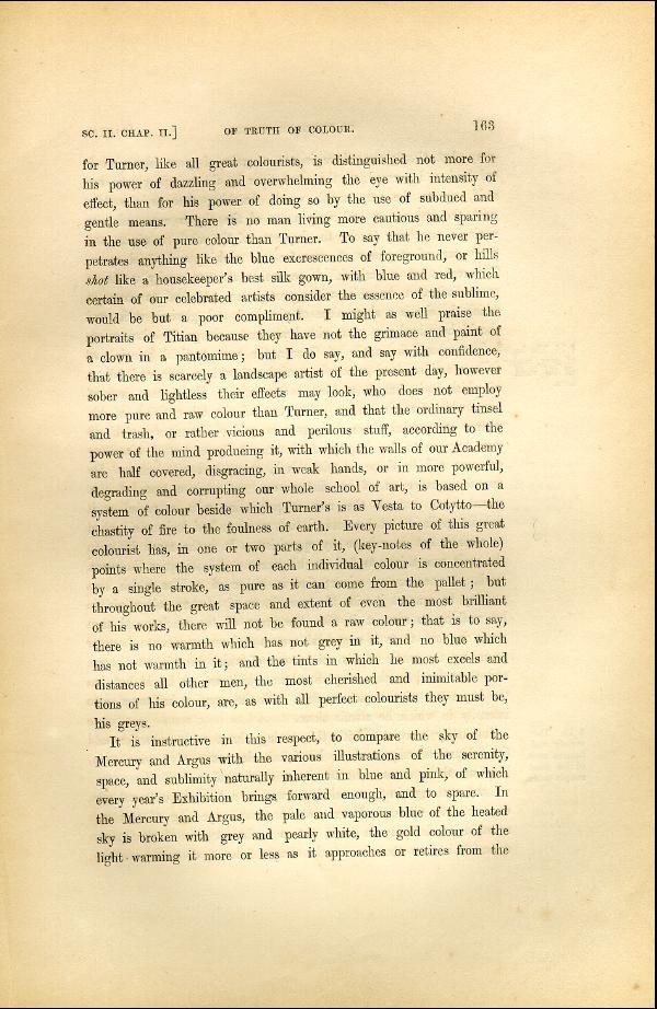 'Modern Painters' Volume I (1846 edition): Part II: Section II: Chapter II: Page 163