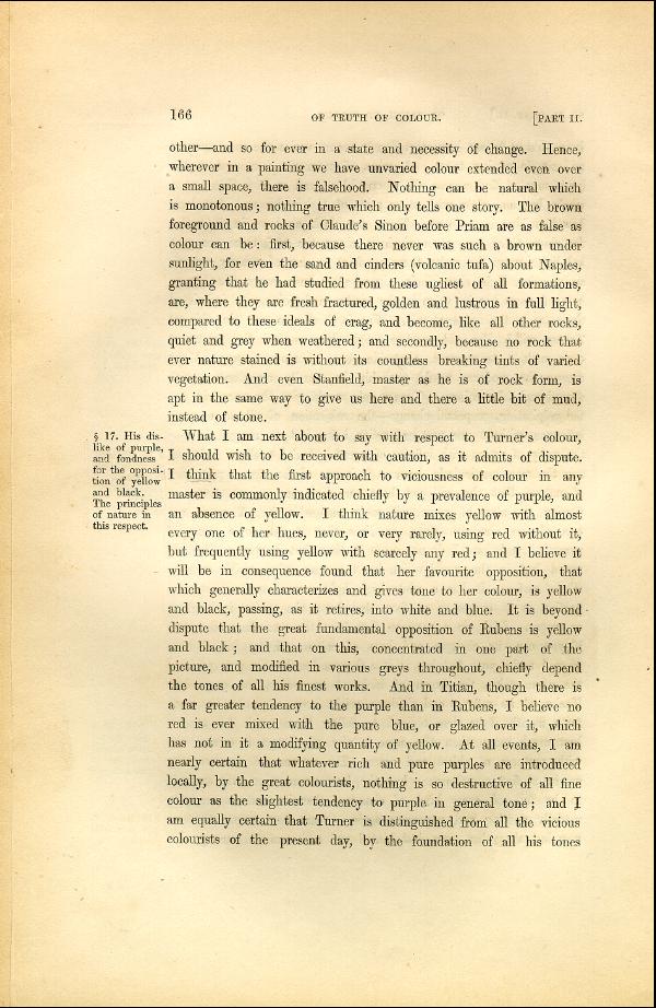 'Modern Painters' Volume I (1846 edition): Part II: Section II: Chapter II: Page 166