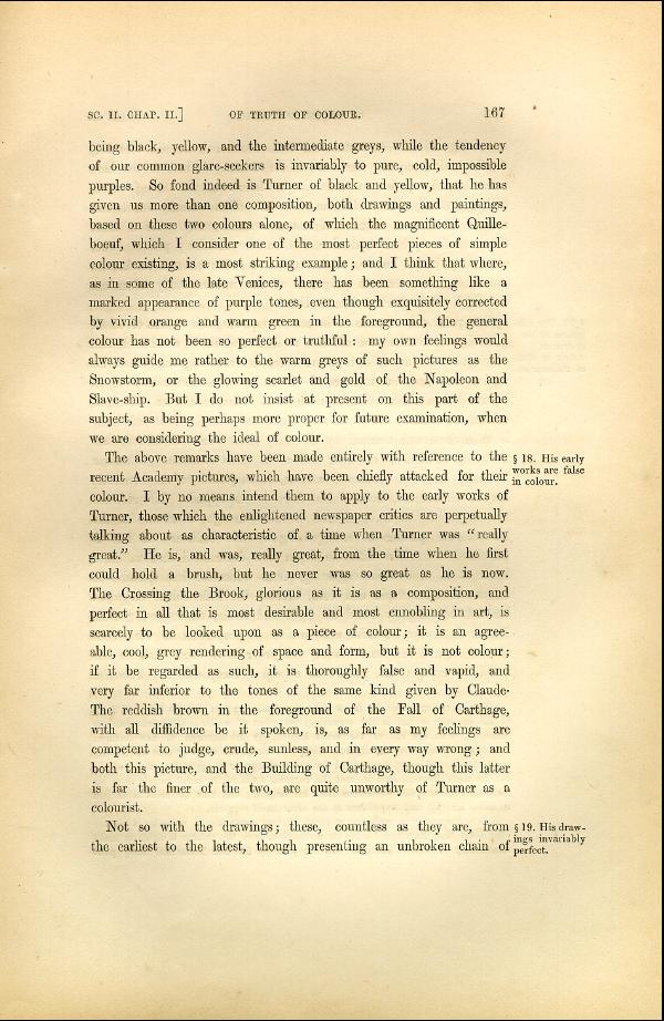 'Modern Painters' Volume I (1846 edition): Part II: Section II: Chapter II: Page 167