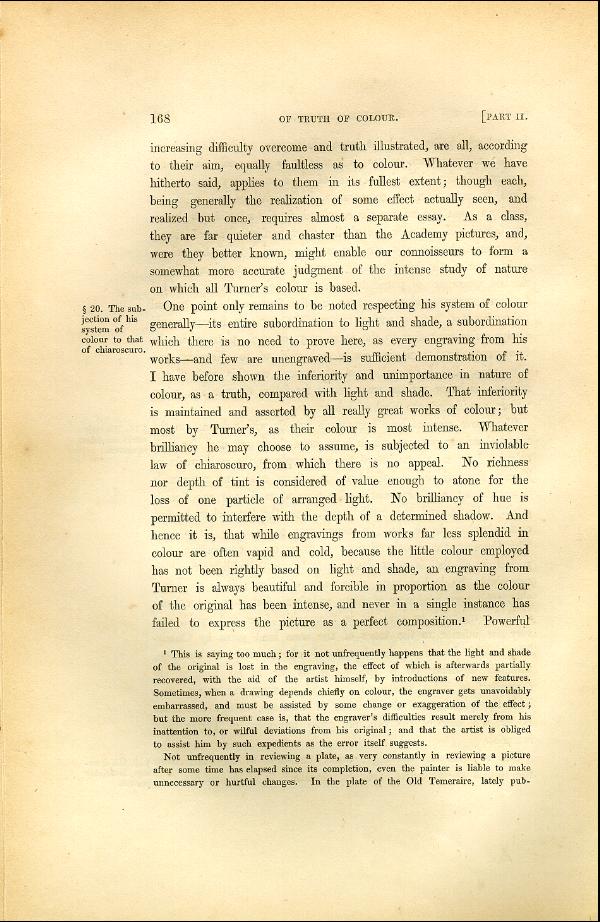 'Modern Painters' Volume I (1846 edition): Part II: Section II: Chapter II: Page 168