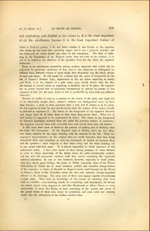 'Modern Painters' Volume I (1846 edition): Part II: Section II: Chapter II: Page 169