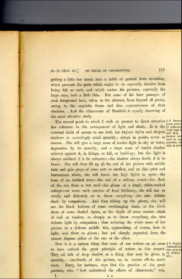 'Modern Painters' Volume I (1846 edition): Part II: Section II: Chapter III: Page 177