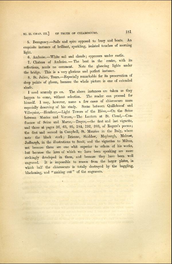 'Modern Painters' Volume I (1846 edition): Part II: Section II: Chapter III: Page 181