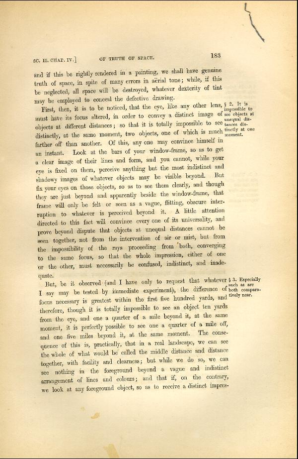 'Modern Painters' Volume I (1846 edition): Part II: Section II: Chapter IV: Page 183