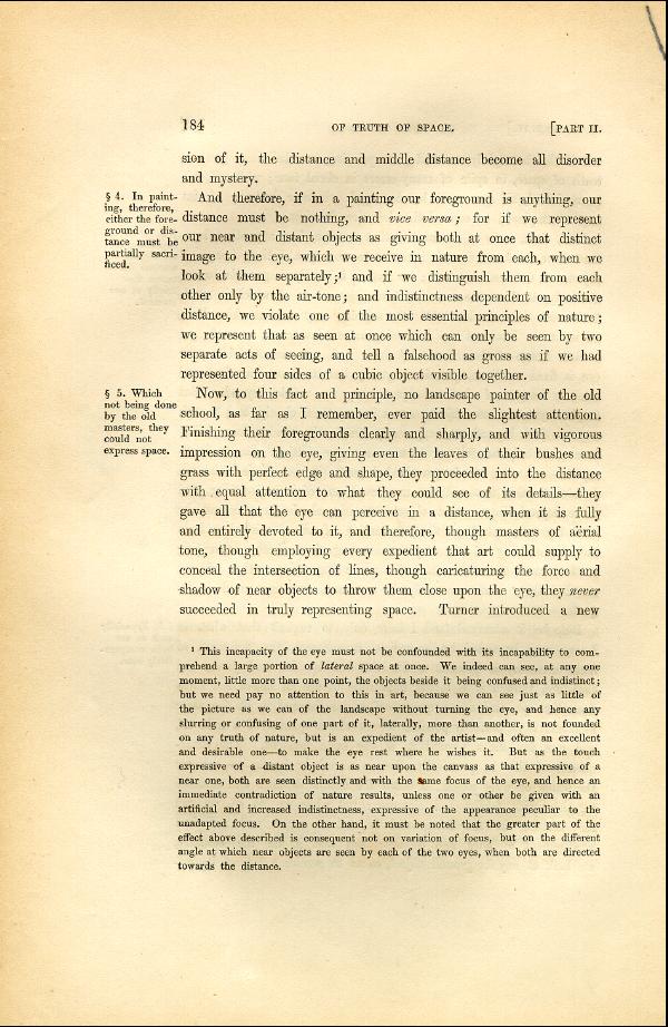 'Modern Painters' Volume I (1846 edition): Part II: Section II: Chapter IV: Page 184