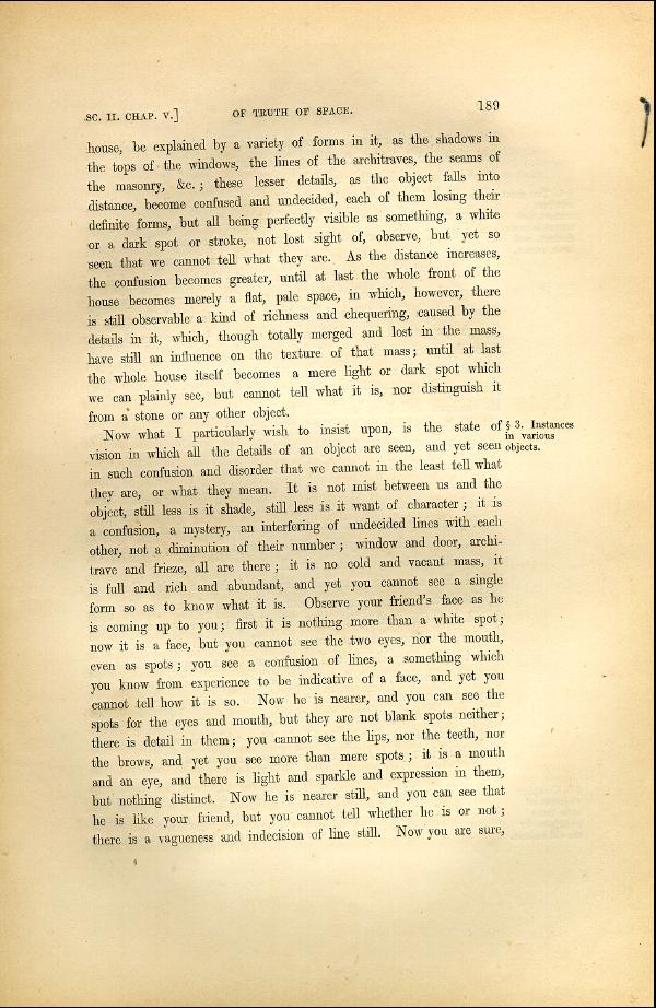 'Modern Painters' Volume I (1846 edition): Part II: Section II: Chapter V: Page 189