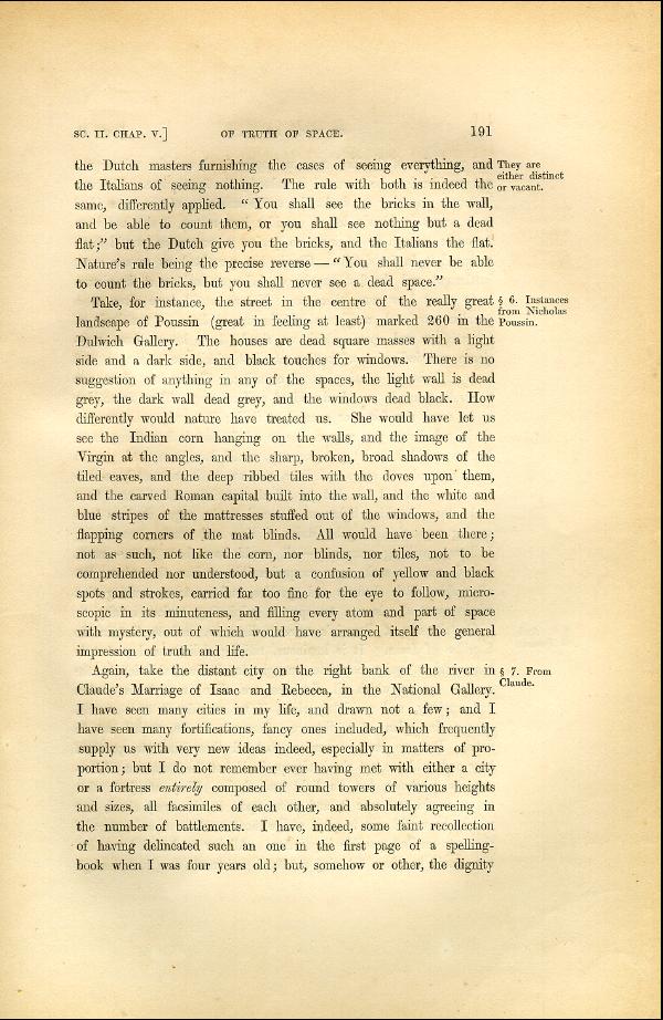 'Modern Painters' Volume I (1846 edition): Part II: Section II: Chapter V: Page 191