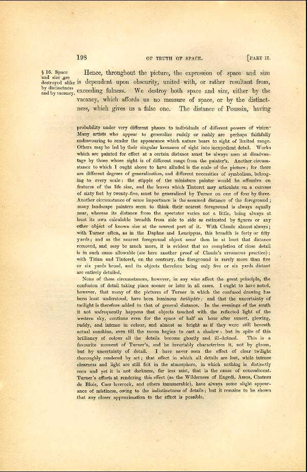 'Modern Painters' Volume I (1846 edition): Part II: Section II: Chapter V: Page 198