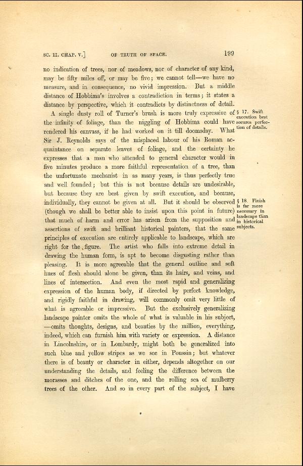 'Modern Painters' Volume I (1846 edition): Part II: Section II: Chapter V: Page 199