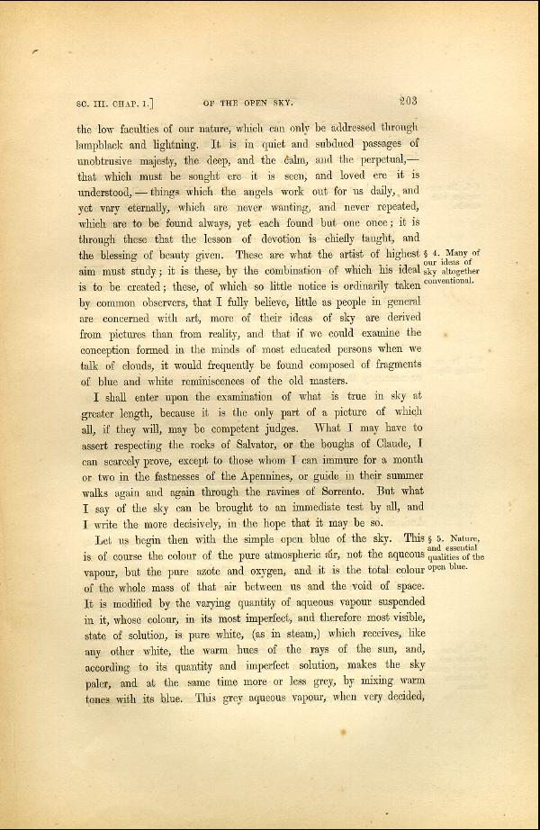 'Modern Painters' Volume I (1846 edition): Part II: Section III: Chapter I: Page 203
