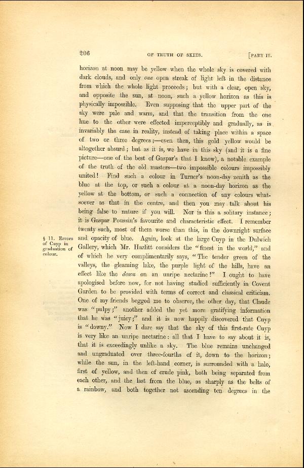 'Modern Painters' Volume I (1846 edition): Part II: Section III: Chapter I: Page 206