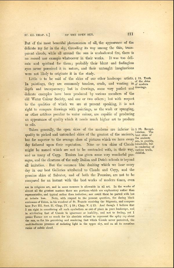'Modern Painters' Volume I (1846 edition): Part II: Section III: Chapter I: Page 211