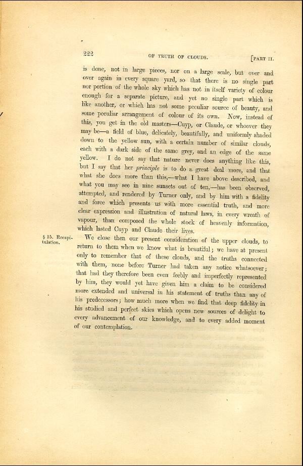 'Modern Painters' Volume I (1846 edition): Part II: Section III: Chapter II: Page 222