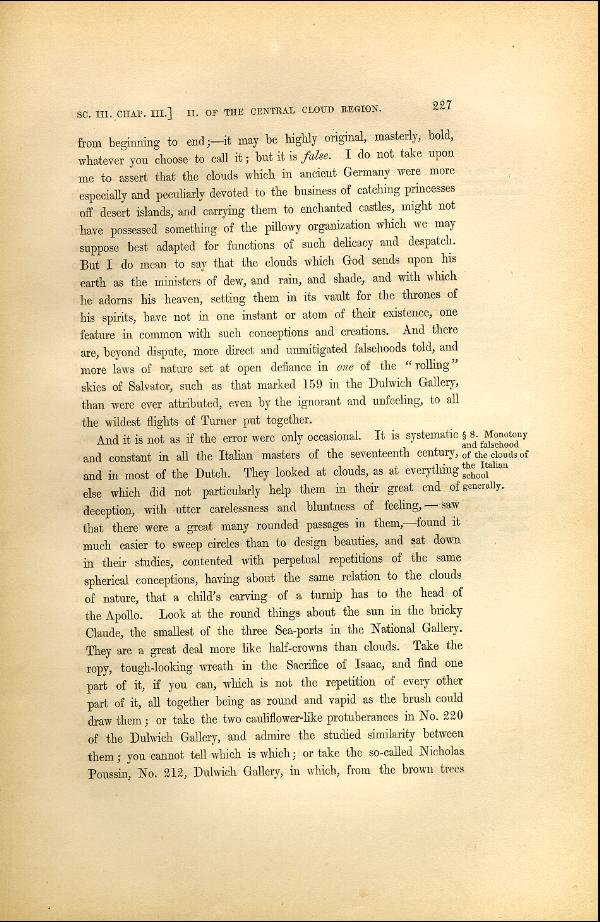 'Modern Painters' Volume I (1846 edition): Part II: Section III: Chapter III: Page 227