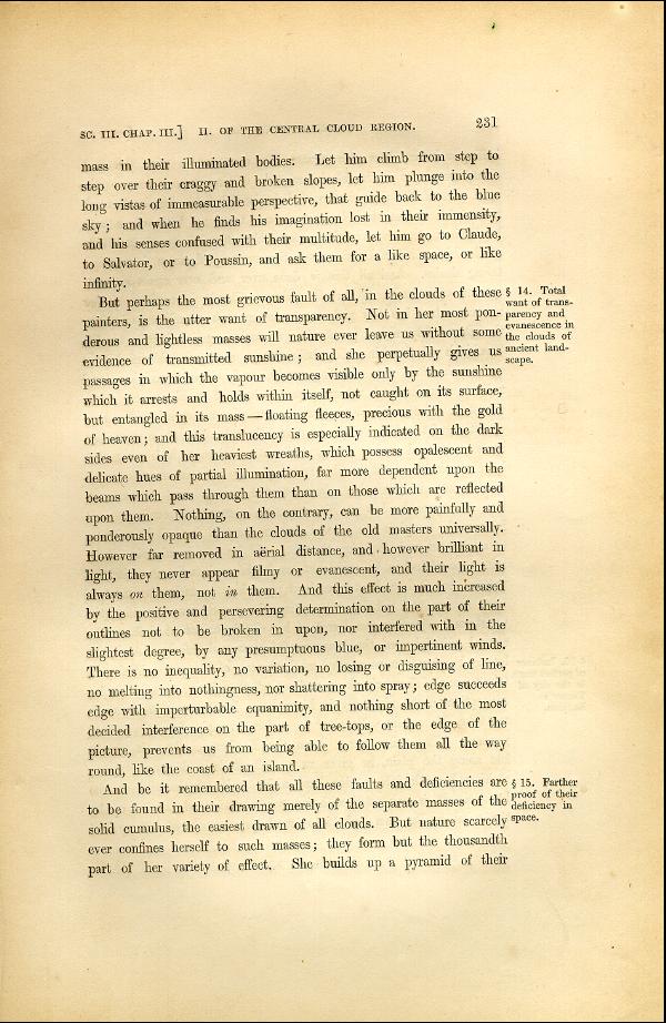 'Modern Painters' Volume I (1846 edition): Part II: Section III: Chapter III: Page 231