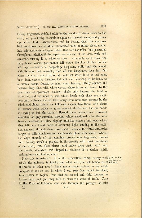 'Modern Painters' Volume I (1846 edition): Part II: Section III: Chapter III: Page 233