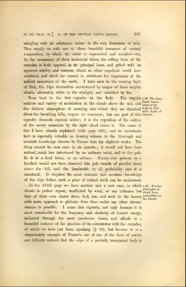 'Modern Painters' Volume I (1846 edition): Part II: Section III: Chapter III: Page 235