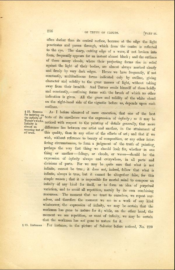 'Modern Painters' Volume I (1846 edition): Part II: Section III: Chapter III: Page 236