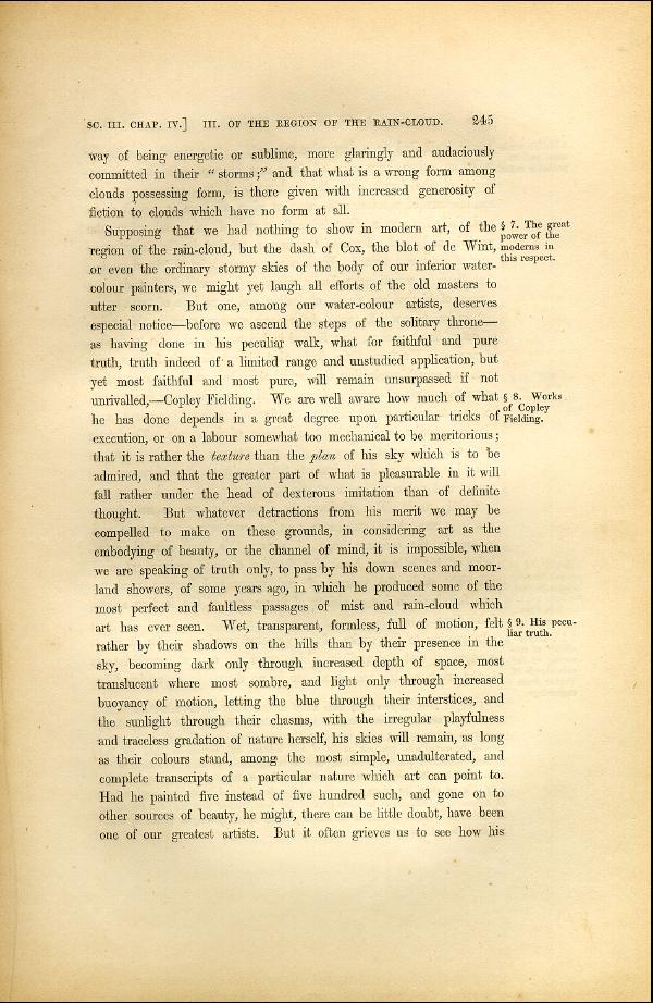 'Modern Painters' Volume I (1846 edition): Part II: Section III: Chapter IV: Page 245