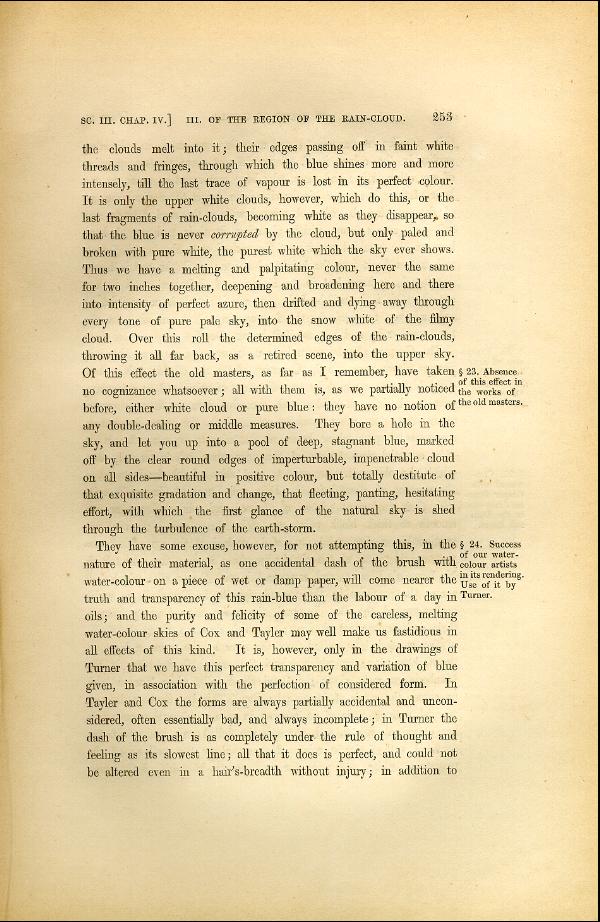 'Modern Painters' Volume I (1846 edition): Part II: Section III: Chapter IV: Page 253